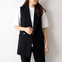 JOURNAL STANDARD L’essage (ジャーナルスタンダードレサージュ) ■■ ③ 20011370000030 ウールトリコチンベスト レディース ブラック FREE