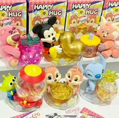 【6種セット被りなし】 ディズニー 100周年 Huppy Hug MINISO フィギュア チップ デール ミッキー プー リトルグリーンメン エイリアン ロッツォ スティッチ メイリン