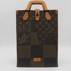 LOUIS VUITTON ルイヴィトン LOUIS VUITTON × NIGO ミニトート LVスクエアード トートバッグ バッグ PVCコーティングキャンバス レザー ダミエ・ジャイアント メンズ レディース  N40355