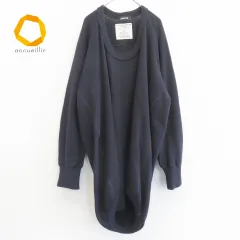 ズッカ zucca ニット セーター チュニック ワンピース 紺系 729214iのサムネイル