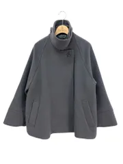 スピックアンドスパン　23AW W/Ny モッサステンカラー ショート　グレー 2025年最新】SPICK &span モッサステンカラーショートコートの