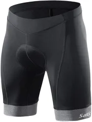 Santic(サンティック) メンズ サイクルパンツ サイクリングパンツ 自転車パンツ レーサーパンツ ストレッチ 4Dパッド 夏 吸汗速乾 軽量( グレー,  Large)