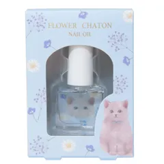 【メール便】フラワーシャトン コスメ雑貨 ネイルオイル ブリティッシュ ねこ クーリア ネイルケア 爪 保湿 かわいい グッズ のサムネイル