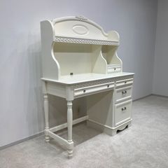東海家具工業　デスク&ブックスタンド　白家具　姫系デスク　勉強机