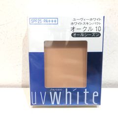 21127 【未開封】 資生堂 ユーヴィーホワイト ホワイトスキンパクト オークル 10 ファンデーション オールシーズン SPF25･PA+++ 12g レフィル 両面タイプ SHISEIDO