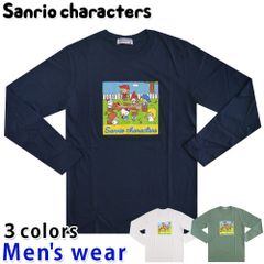 サンリオ キャラクターズ 長袖 Tシャツ メンズ キティ マイメロディ グッズ SM1243-36B