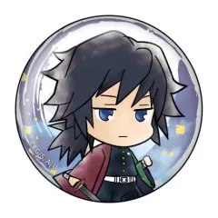 【中古】バッジ・ピンズ(キャラクター) 冨岡義勇 「鬼滅の刃 とじコレ 缶バッジVol.2 -花鳥風月-」