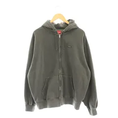 シュプリーム SUPREME 24SS Overdyed Small Box Zip Up Hooded Sweatshirt フーディ パーカー 裏起毛 グレー /MI ■OS