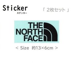 2枚セット TNF Cutting Sticker NN32226 Black