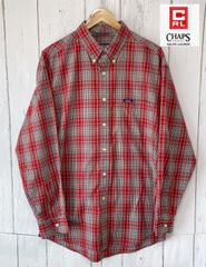 チャプスラルフローレン　CHAPS RALPH LAUREN 赤　レッド　チェックシャツ