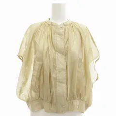メルローズ MELROSE 美品 シアーブルゾン フレンチスリーブ ベージュ /AEのサムネイル