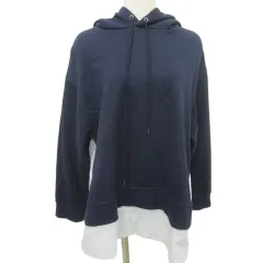 ズッカ zucca 美品 21ss シャツドッキング パーカー トップス 裏毛  無地 長袖 ZU11JJ022 M 紺 ネイビーのサムネイル