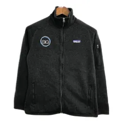 patagonia パタゴニア ベターセーター フリースジャケット 企業ロゴ ブラック(レディース M)中古 古着 U3052