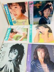 柏原芳恵 レコード 6セット売り 帯 歌詞カード付き 美品