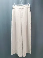 ◇ BEAUTY & YOUTH UNITED ARROWS ワイド ウエストゴム ワンタック 裏地 ストレッチ パンツ サイズS ブラウン レディース E  【1309250035633】