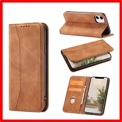 【セール中】 iPhone 12/12Pro_カーキ KWATUNG iphone 12 ケース 手帳型 おしゃれ 肌感レザー iphone 12pro ケース