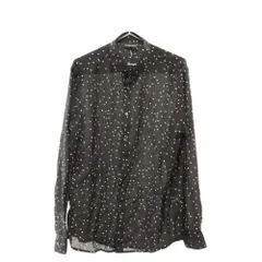 EMPORIO ARMANI (エンポリオアルマーニ) スター プリント 長袖シャツ ブラック 3L1CD4 1NBOZのサムネイル
