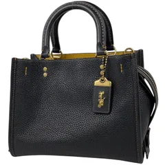 ⭐️極美品⭐️現行 コーチ ローグ ボストンバック 2way スタッズ レザー 黒 COACH コーチ ボストンバッグ 旅行かばん メンズ 2Way レザー
