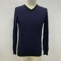 BLACK LABEL CRESTBRIDGE ブラックレーベル・クレストブリッジ カットソー 長袖 Vネック チェック ワンポイント