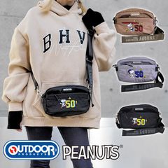ミニショルダーバッグ ポーチ アウトドアプロダクツ OUTDOOR PRODUCTS PEANUTS スヌーピー 2WAY バッグインバッグ