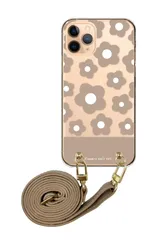 Galaxy S21 5G SC-51B SCG09 ギャラクシーS21 スマホケース スマホショルダー お花 花柄 フラワー 北欧柄 かわいい レザーベルト ストラップ 調節可能 130cm  カラー02