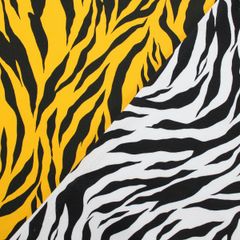 トラ ゼブラ 寅 しまうま 鬼のパンツ 節分 ツイル 綿100% 生地 布 約110cm×50cm 6900-5 入園入学 とらやfabric