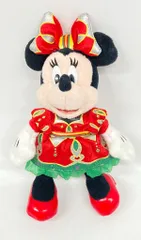 東京ディズニーランド ぬいぐるみバッジ CHRISTMAS FANTASY 2014 ミニー(赤/緑)/Disney's Santa Village Parade 2014