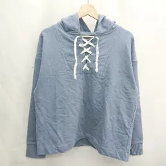 ◇ ⊂ URBAN RESEARCH アーバンリサーチ レースアップ 長袖 パーカー サイズF サックスブルー レディース E  【1502060009881】のサムネイル