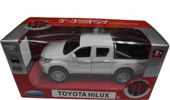 【業界最安値】【在庫豊富】Toyota Hilux 1/40スケール 赤/青/白/黒/黄 DIECAST ダイキャスト ミニカー プルバック機能付き 完成品  (white)