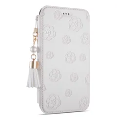 【特価セール】背面透明 手帳型 かわいい 4.7インチ対応 安い タッセル付き 2022最新 iphone iphone SE 手帳型ケース 花柄 アイフォンSE3ケース 薄型 背面クリア 第2世代 スマホケース iphone se3 手帳型 鏡付き おしゃれ