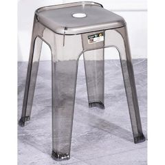 バスチェア アクリル風呂椅子 バススツールお 風呂椅子 高い48cm 介護用品 バスチェア シャワー チェア背もたれなし 抗菌 防カビ 撥水 滑り止め足 浴室 コンパク