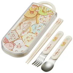 ☆ すみっコぐらし/おかし屋さん ☆ 抗菌 食洗対応 トリオセット TACC2AG トリオセット キャラクター お箸セット トリオ お箸 スプーン フォーク セット おはし 箸セット 弁当用カトラリー 携帯用カトラリー カトラリーセット 女の子 男の子