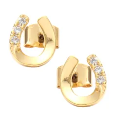 【A：ゴールド×ピアス】[Cream dot. クリームドット公式] ピアス レディース 4タイプ ホースシュー 馬蹄 ビジュー 大人 上品 シンプル きれいめ