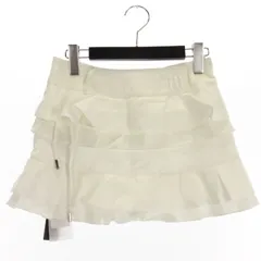 アンドワン ANDWANG タグ付き frill tiered skirt フリルティアードスカート ミニ ホワイト M