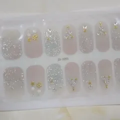 ハンドネイルシールナチュラルカラー綺麗クリスマス