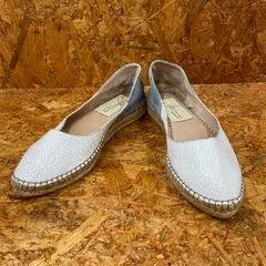 スペイン製 gaimo INTER-CHAUSSURES 切り替えコンピジュートフラットパンプス 23.5cm ガイモ エスパドリーユ フラットシューズ Ladies 靴 ユーズド USED 古着 MADE IN SPAINのサムネイル