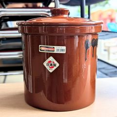 【美品】常滑焼 久松窯 かめ 切立蓋付 5号