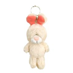 【数量限定】[NICI] キーリング アンゴラウサギ 10㎝ ホワイト BB ビーンバッグ キッズ W6×D5×H15cm