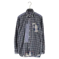 JUNYA WATANABE COMME des GARCONS (ジュンヤワタナベ コムデギャルソン) 再構築 リメイク長袖シャツ ブルー WI-B001 AD2011のサムネイル