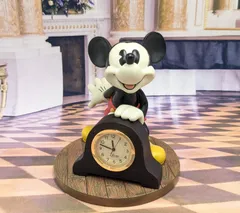 ディズニー　USA限定　レア　ミッキーマウス　Mickey Mouse　置時計　陶器製　フィギュア