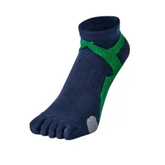 【早田ひな選手愛用商品】phiten(ファイテン) 足王(ソッキング) 5本指 ネイビー/グリーン 25-27cm 1