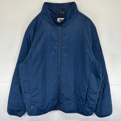 古着 ティンバーランド Timberland ジャケット 中綿キルティングジャケット 袖ワンポイントロゴ フルジップ XXL  ネイビー メンズ