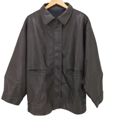 ミスティック mystic 24AW フェイク レザー ブルゾン 比翼 ジップアップ ジャケット レディース JPN：2 