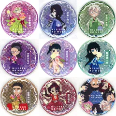【中古】バッジ・ピンズ 全9種セット 「ニジゲンノモリ×鬼滅の刃 ネオン缶バッジ 56mm 2023年」