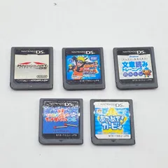 DS ソフト まとめて 5個セット カセット 起動OK レトロゲーム あつめてカービィ 文章読みトレーニング NARUTO疾風伝 影分身絵巻 マリオカート マッチ棒パズル