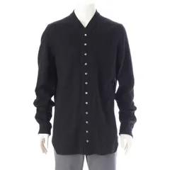 リックオウエンス 長袖シャツ Rickowensフィット感のあるブラック長袖トップス M（Rick Owens