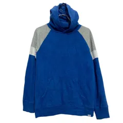 GAP 無地 スウェット パーカー ギャップ XXL キッズ 160～ ブルー グレー プルオーバー ビッグサイズ 切替 古着卸 アメリカ仕入 a610-5120