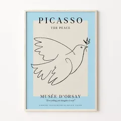 PICASSO LA COLOMBE BLEUE ピカソ美術館公式ポスター 鳩 Pablo Picasso, La colombe bleue (Blue Dove), 1961, Lithograph