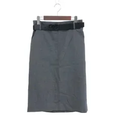 良好 LANVIN ランバン  タイトスカート サイズ:40 2261503 グレー ウール レディース 　240001096332のサムネイル