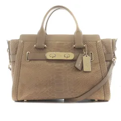 新品】COACH コーチ ベージュ レザー ショルダーバッグ